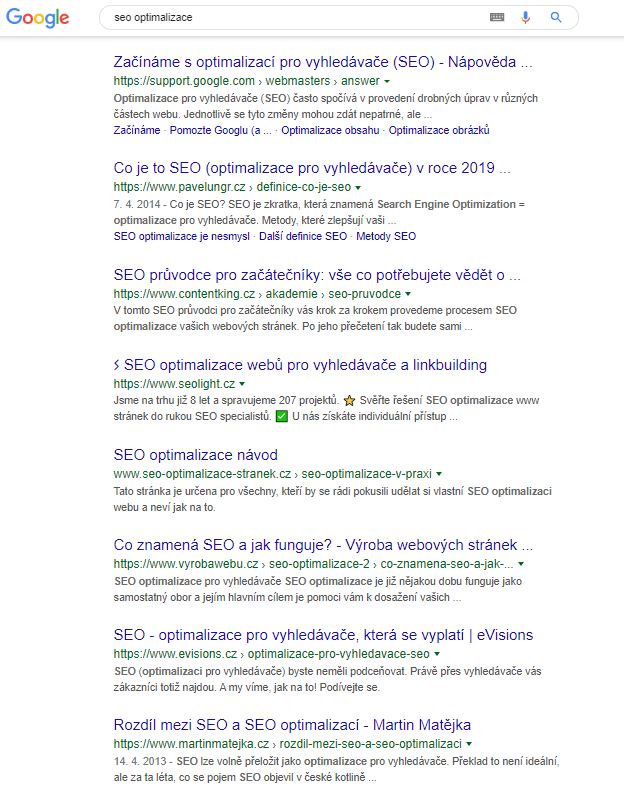 seo-optimalizace